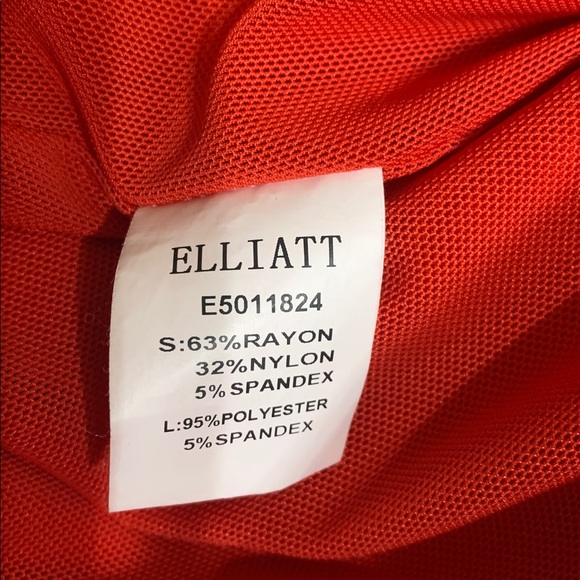 Elliatt Carmen Women’s‎ Midi Dress in Jaffa Red Sleeveless Asymmetrical Small - Picture 8 of 11